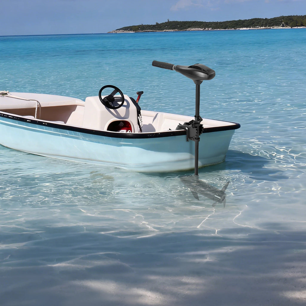 Electric Outboard Motor with Extendable Shaft 5 Forward Gears and 3 Reverse Gears for Small Boats