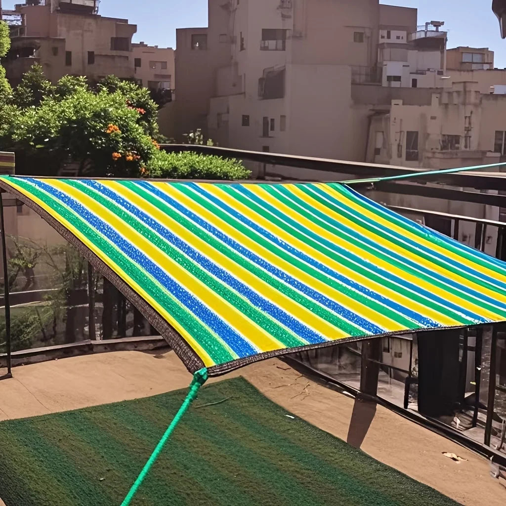 Shade Privacy Fence Screen Netting for Gaps in Outdoor Patios, High-Density Polyethylene Mesh Shade Cloth for Backyards and Gazebos
