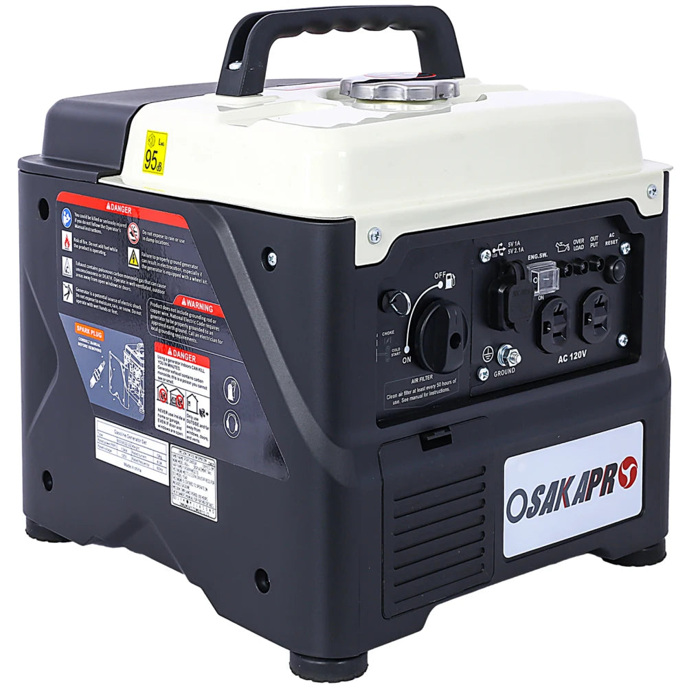 Portable Inverter Generator,1200W ultra-quiet gas engine, EPA Compliant, Eco-Mode Feature, Camping Power Bank