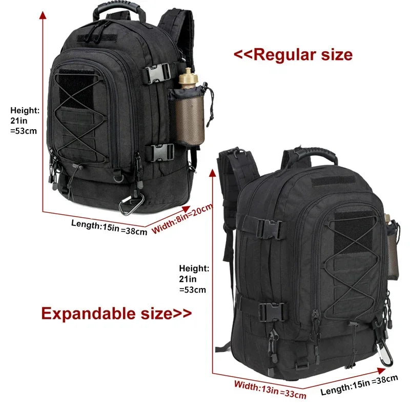 Extra Large 60L Hiking Backpack for Outdoor Water Resistant