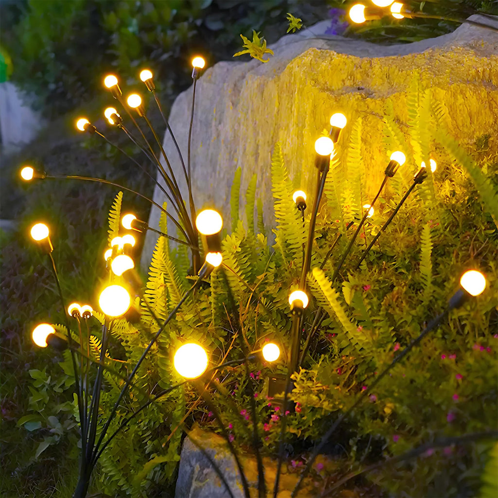 8-Head Solar Firefly Lights Outdoor Garden LED Waterproof