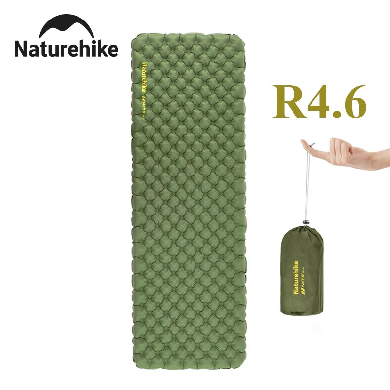 Ultralight Sleeping Pad Insulated Inflatable Sleeping Pad R4.6 Inflatable Air Mat 4 Seasons Outdoor Camping