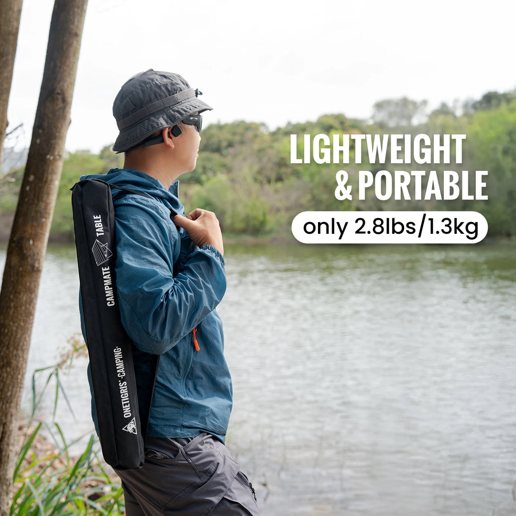 Foldable Camping Table, Lightweight Portable Table Sturdy & Quick Setup, Holds Up to 66 lbs, Perfect for Camping, Hiking