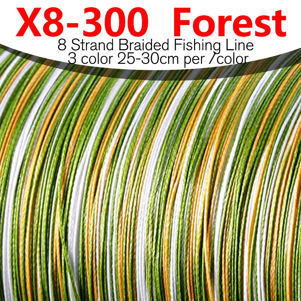 300M 8-Strand Braided PE Fishing Line High Sensitivity Super Strong