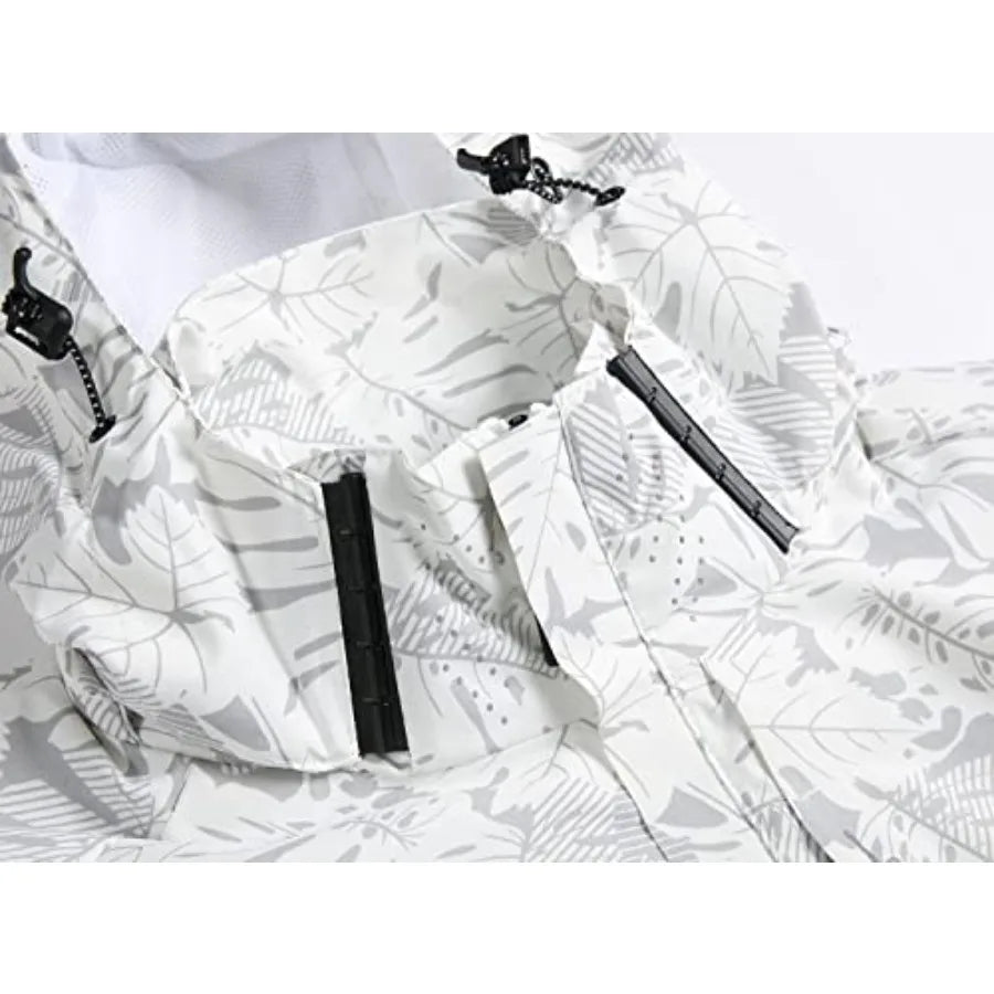 Men's Lightweight Waterproof Rain Jacket, Shell Hooded Outdoor Raincoat Hiking