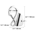 Boat Anchor Hook 304 Stainless Steel Slide Knotless System Clip Easy to Use Holds 3700lb