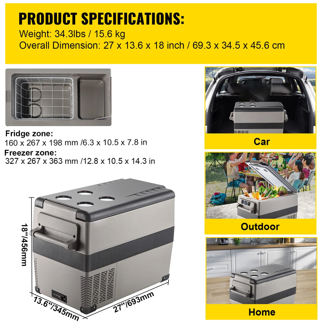 20L 22L 35L 45L 55L Car Refrigerator Mini Portable Cooler DC 110- Ice Box for Camping