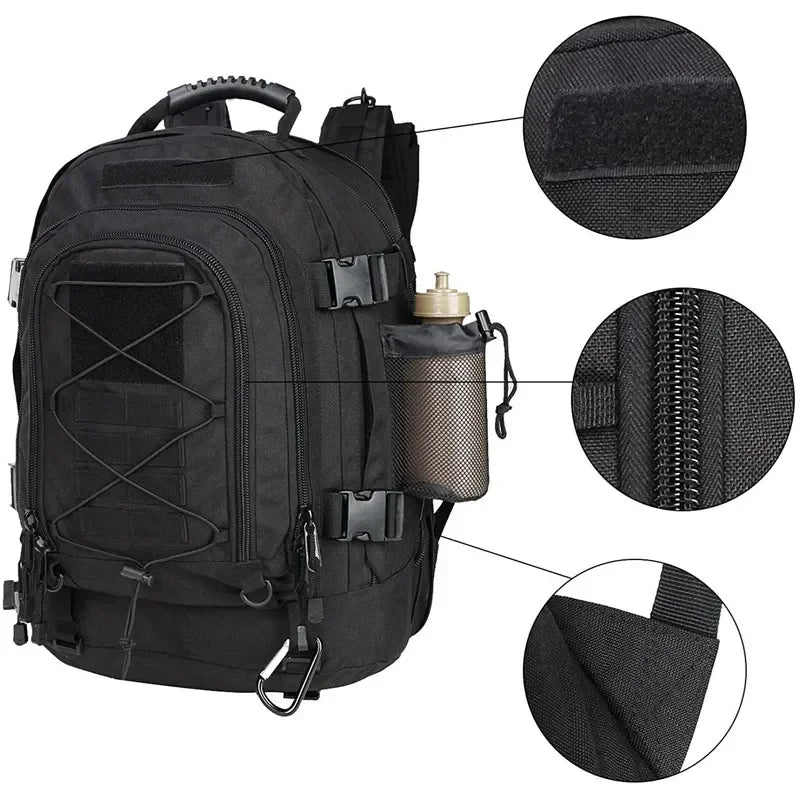 Extra Large 60L Hiking Backpack for Outdoor Water Resistant