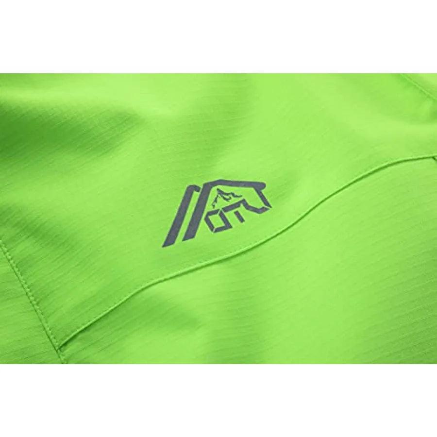 Men's Lightweight Waterproof Hooded Rain Jacket Outdoor Raincoat Shell Jacket for Hiking