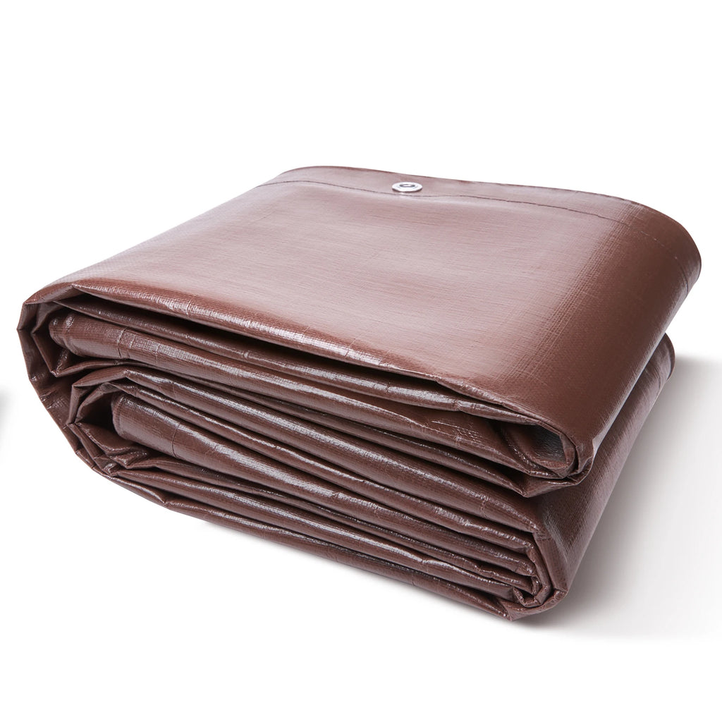 Heavy Duty Tarp Waterproof Tear Proof Poly Plastic Tarps Cover Multi-Purpose Outdoor Tarpaulin with Grommets for Truck