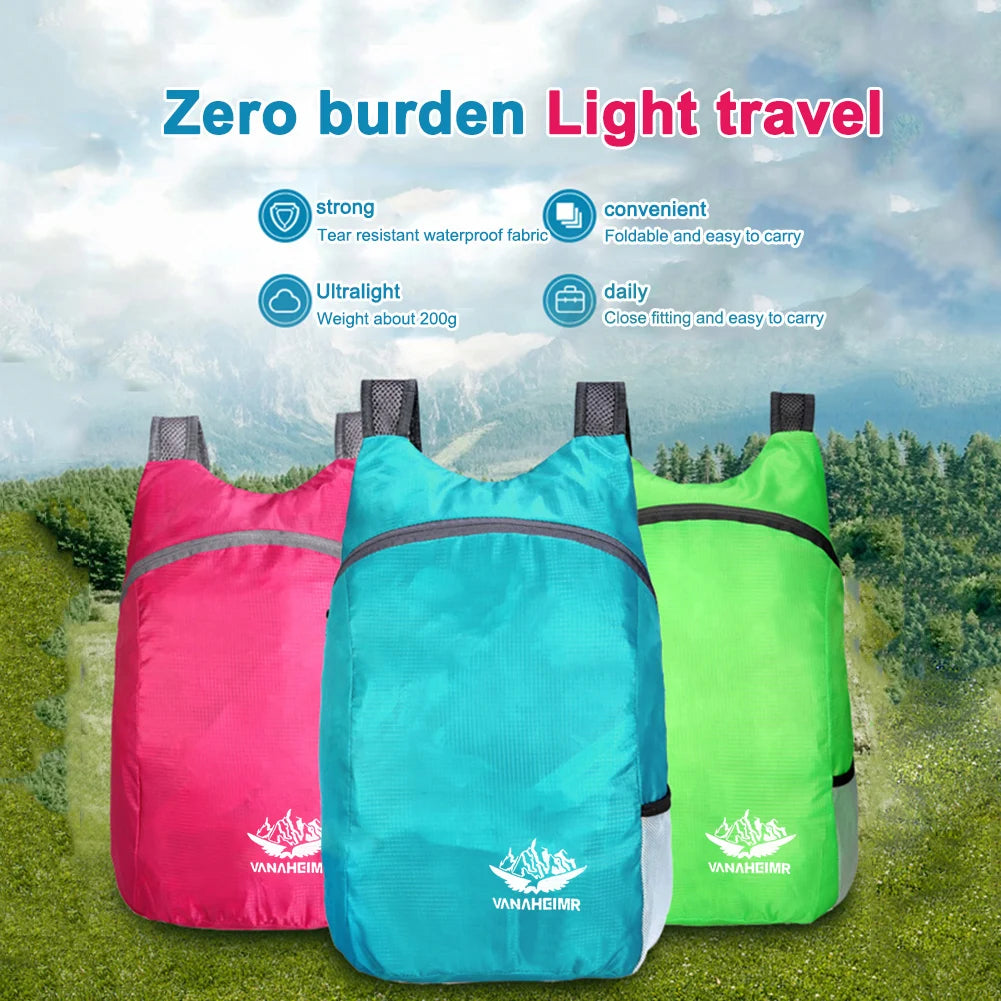 Lightweight Backpack Foldable Outdoor Waterproof Hiking Daypacks