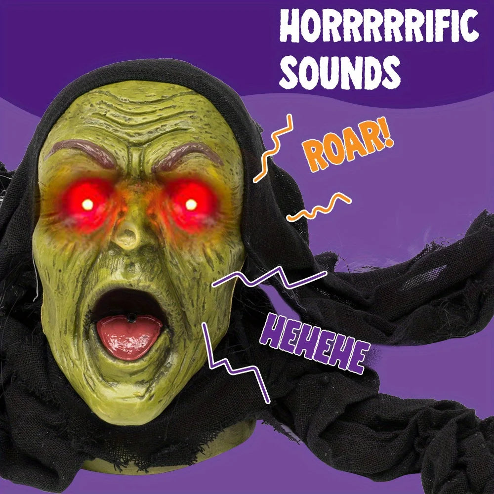 Outside Zombie Groundbreaker Halloween Decoration with Sound and Flashing Eyes Scary Groundbreaker for Yard Lawn Graveyard