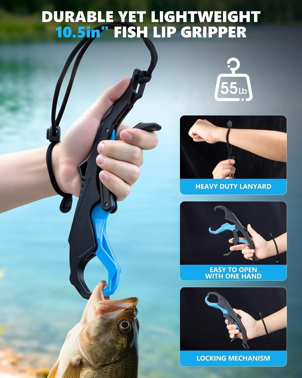 Multi-functional Fishing Tool Set Including Fishing Plier, Fillet Knife, Foldable Fishing Scissors, Fish Lip Gripper For Anglers