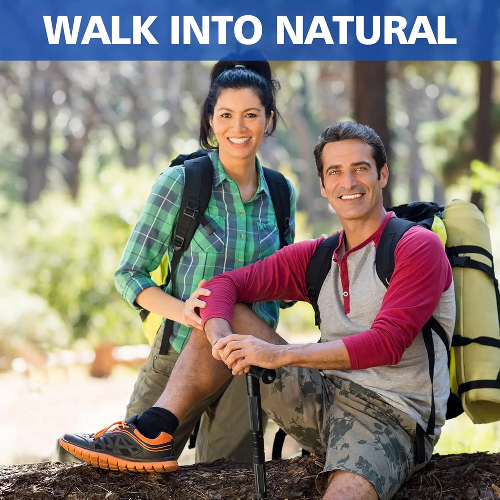 Tactical Stick Hiking Walking Staff - Trekking Poles Adjustable Hiking Stick for Camping Hiking