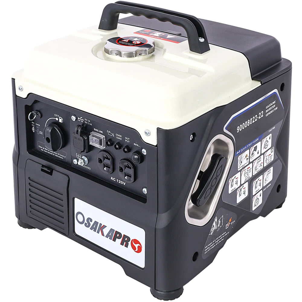Portable Inverter Generator,1200W ultra-quiet gas engine, EPA Compliant, Eco-Mode Feature, Camping Power Bank