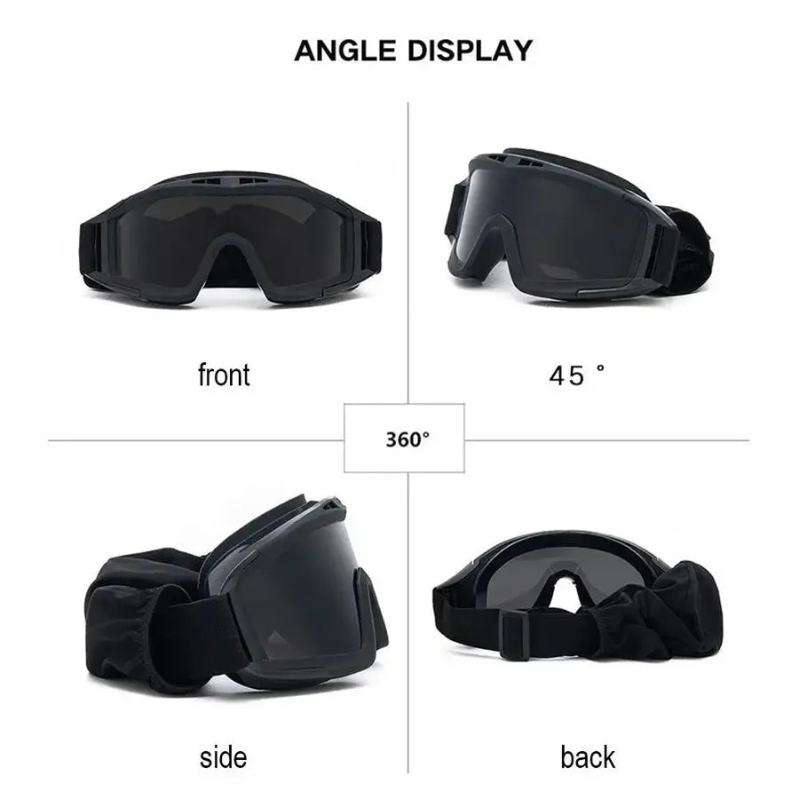 Explosion Proof Shooting Tactical Goggles Anti-impact Paintball Hunting