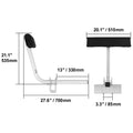 Boat Trailer Guide Adjustable Guide Poles 2PCS Rustproof Galvanized Steel Trailer Guide for Ski Boat or Sailboat Trailer