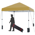 10x10ft Center Locking Canopy, Portable Outdoor Tent, Height Adjustable