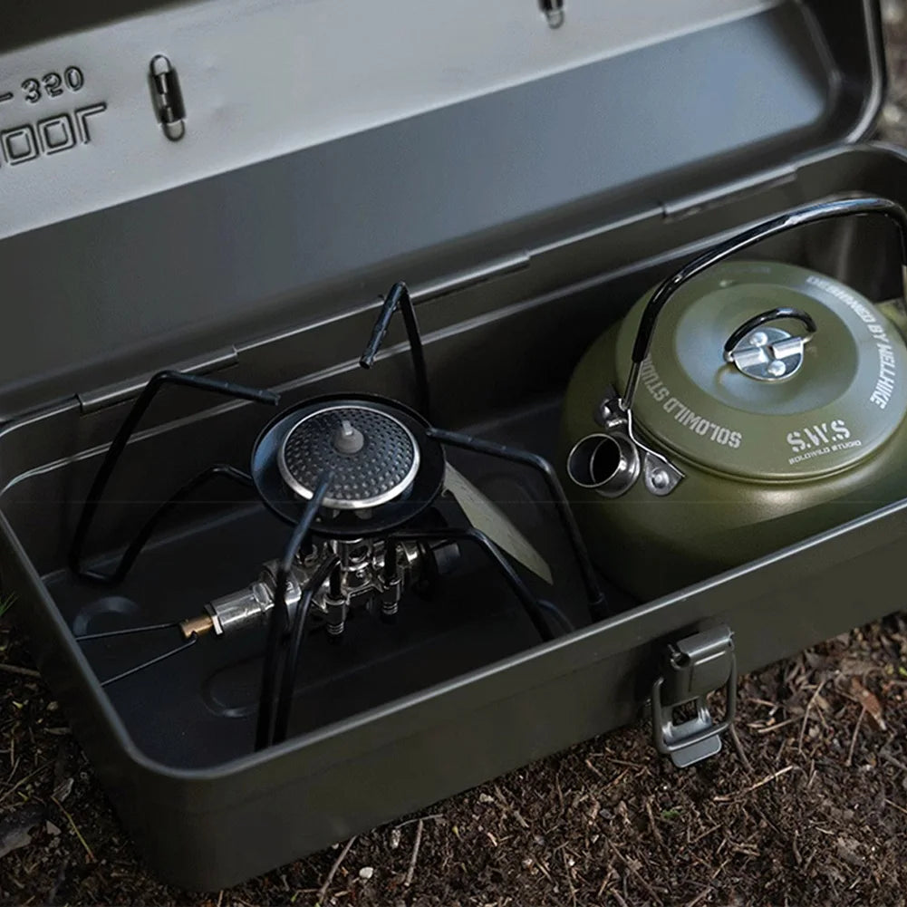 0.8L Portable Hiking Coffee Kettle 304 Stainless Steel Ultralight Outdoor Camping