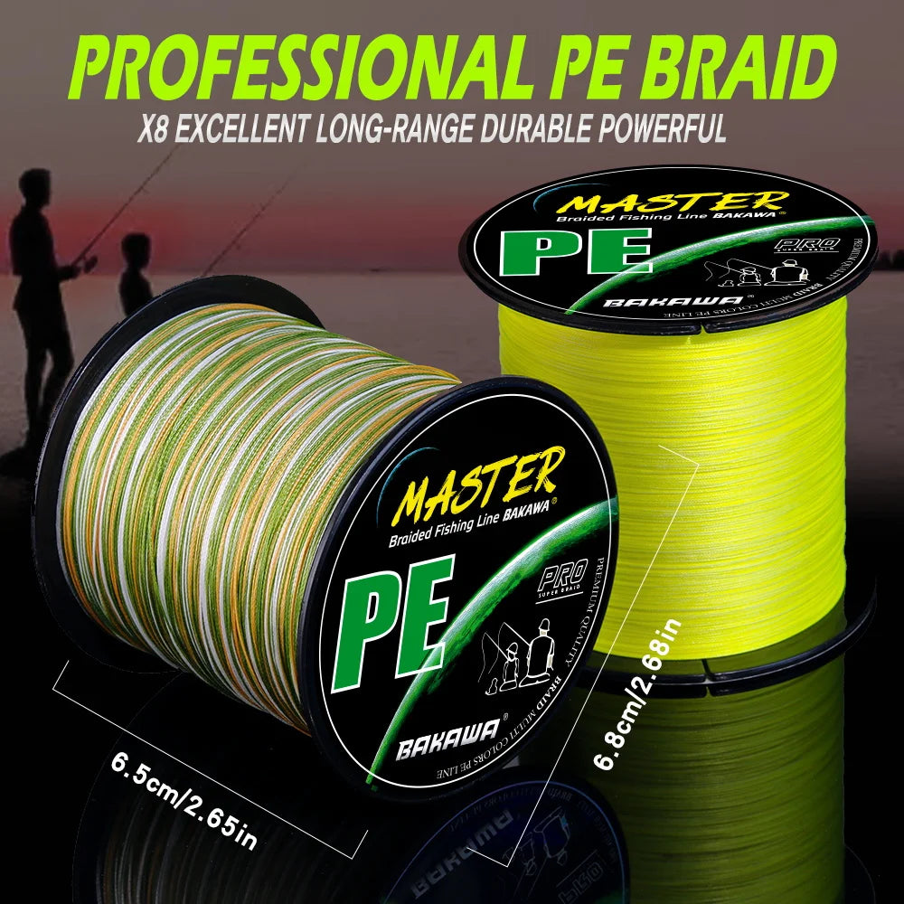 300M 8-Strand Braided PE Fishing Line High Sensitivity Super Strong