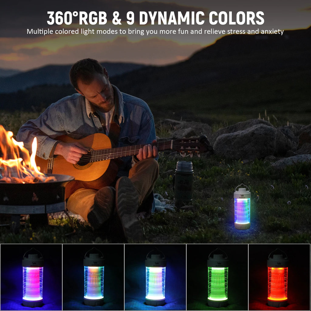 CL01 Camping Lantern 550LM Rechargeable LED Flashlight Waterproof EDC Work Light Power Bank Magnetic Lamp