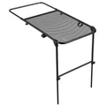Tire Mount Camping Desk Adjustable Steel Folding Table for Tailgate Picnic Outdoor No Tool Installation Fits Car SUV Tire