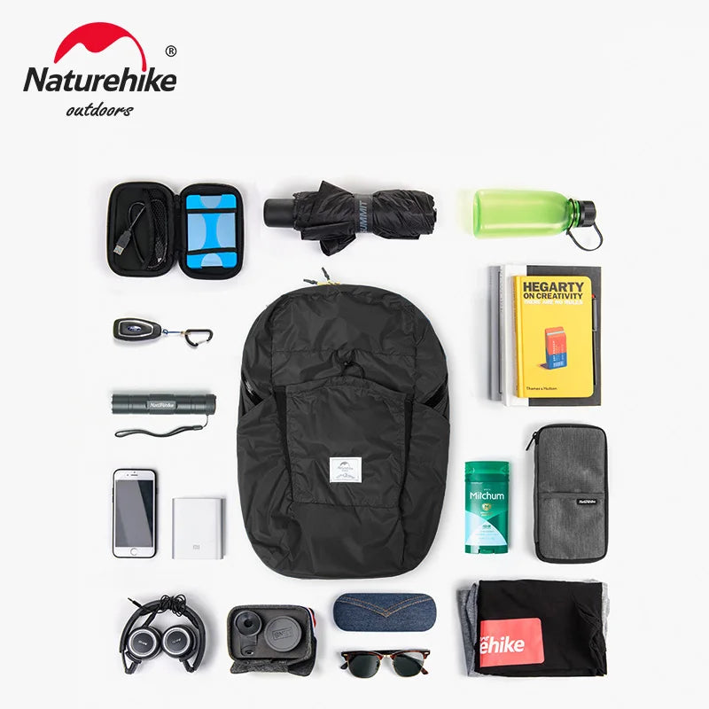 Shoulder Bag 170g Backpack 22L Ultralight Camping Trekking Waterproof