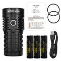 Q8 Plus Super Powerful LED Flashlight 16000lm USB C Rechargeable 21700