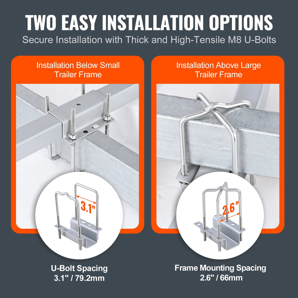 Adjustable Boat Trailer Guide Guide Poles Galvanized Steel Trailer Guide