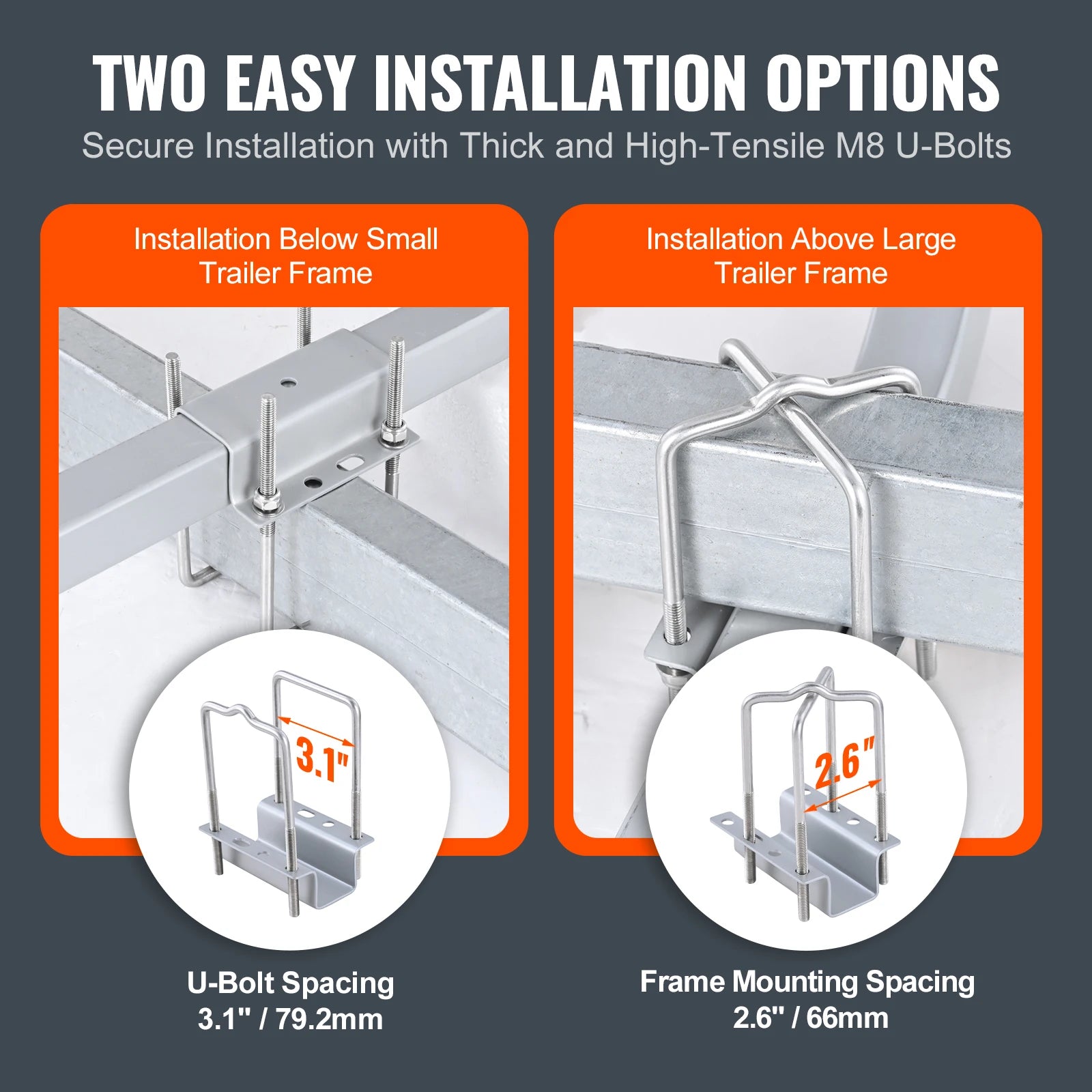 Adjustable Boat Trailer Guide Guide Poles Galvanized Steel Trailer Guide