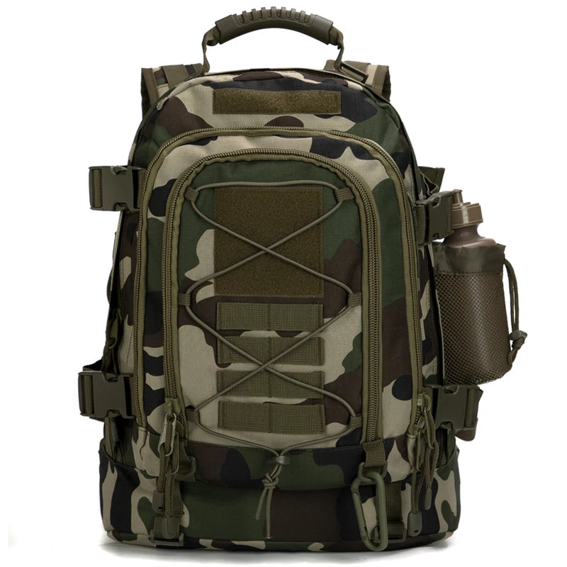 60L Travel Tactical backpack Hiking Camping Expandable Molle Rucksacks
