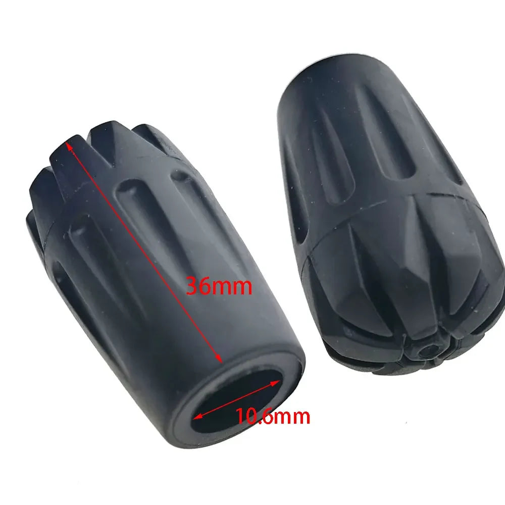 6 Piece Climbing Trekking Pole Replacement  Protector Cap  Snow Basket