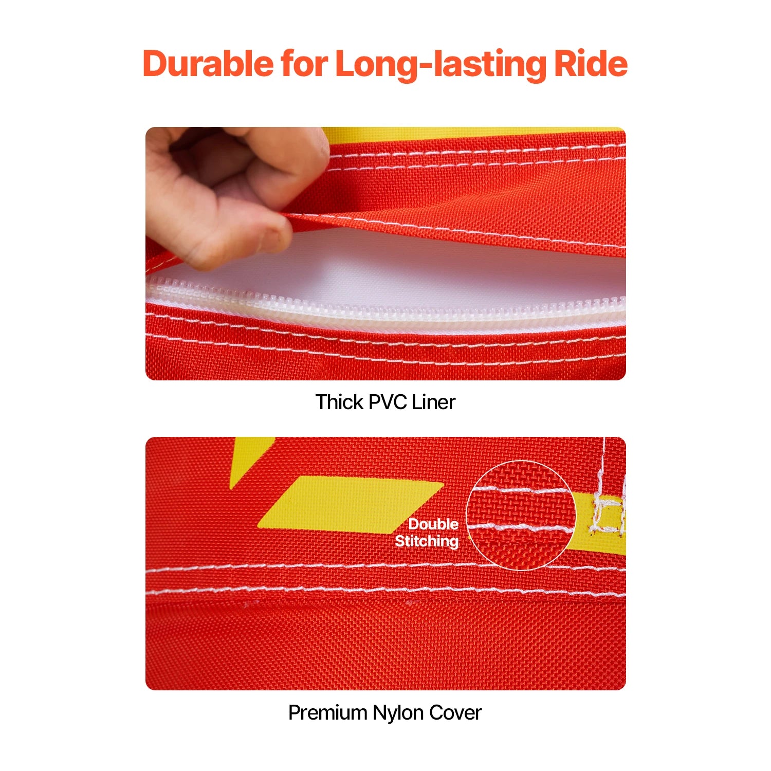 Towable Tubes for Boating 1-3Rider Inflatable Boat Tubes 510lbs Capacity