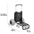Beach Dolly with Big Wheels for Sand 165LBS Loading Capacity Folding Cargo Deck