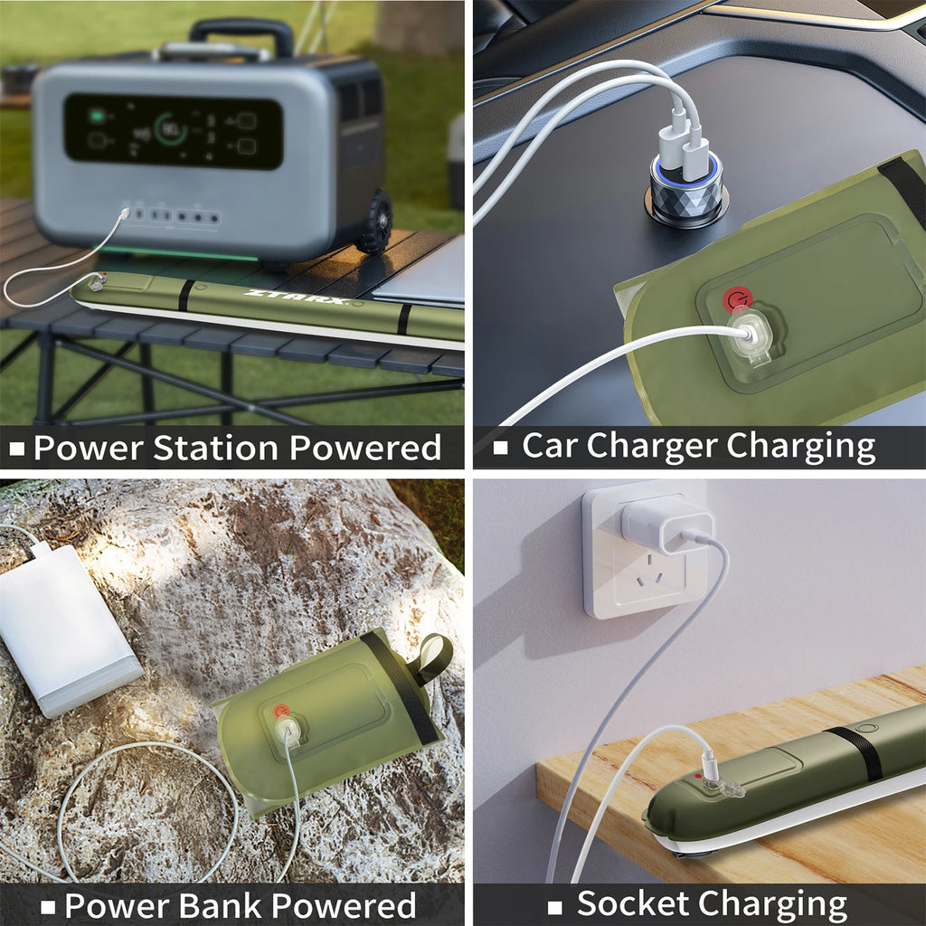 Rechargeable Portable Camping Strong Light Waterproof 2000 mAh Tent Lamp Spotlight Outdoor Lighting