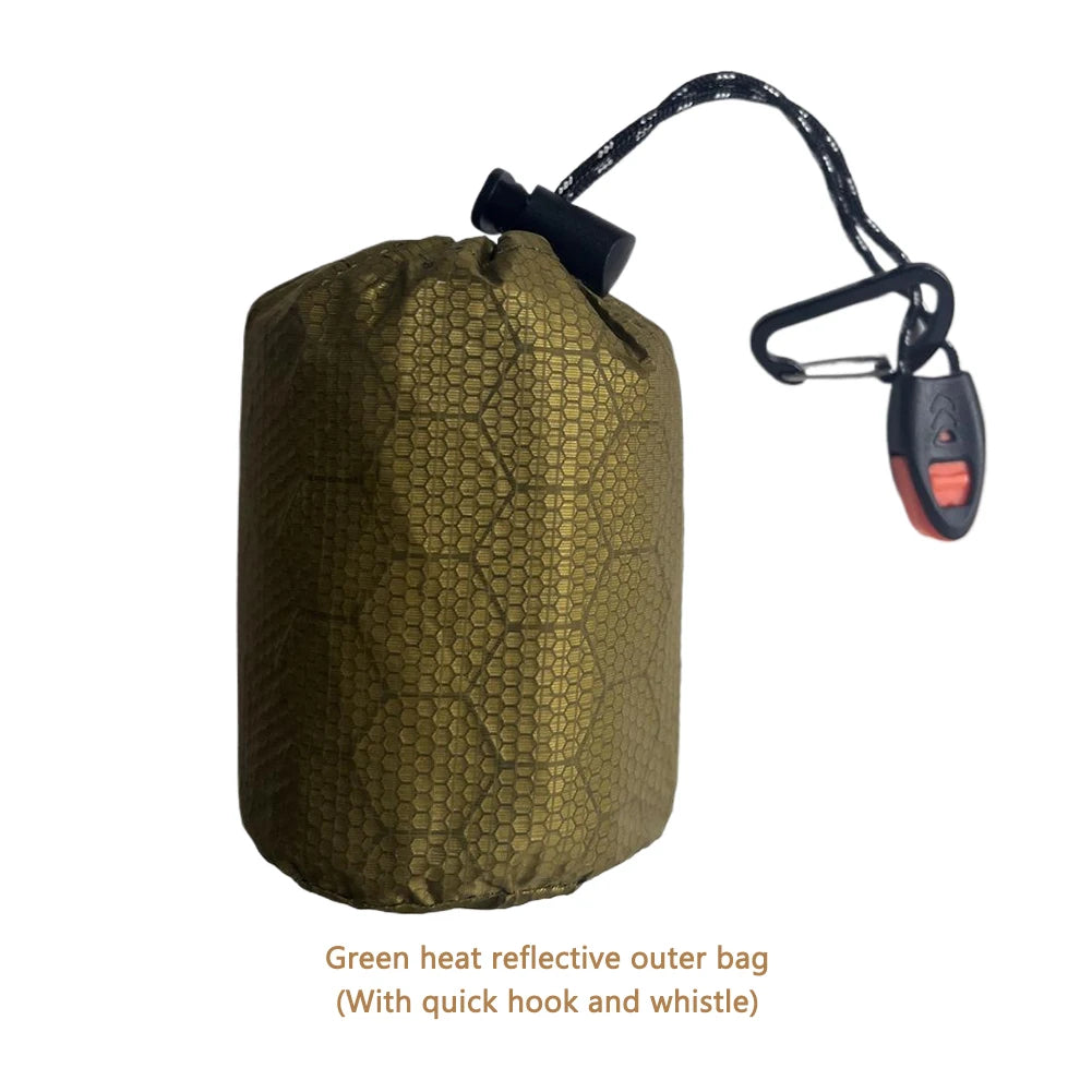 2-5PCS Waterproof Thermal Emergency Sleeping Bag Bivy Sack Survival Blanket Windproof Hiking Outdoor