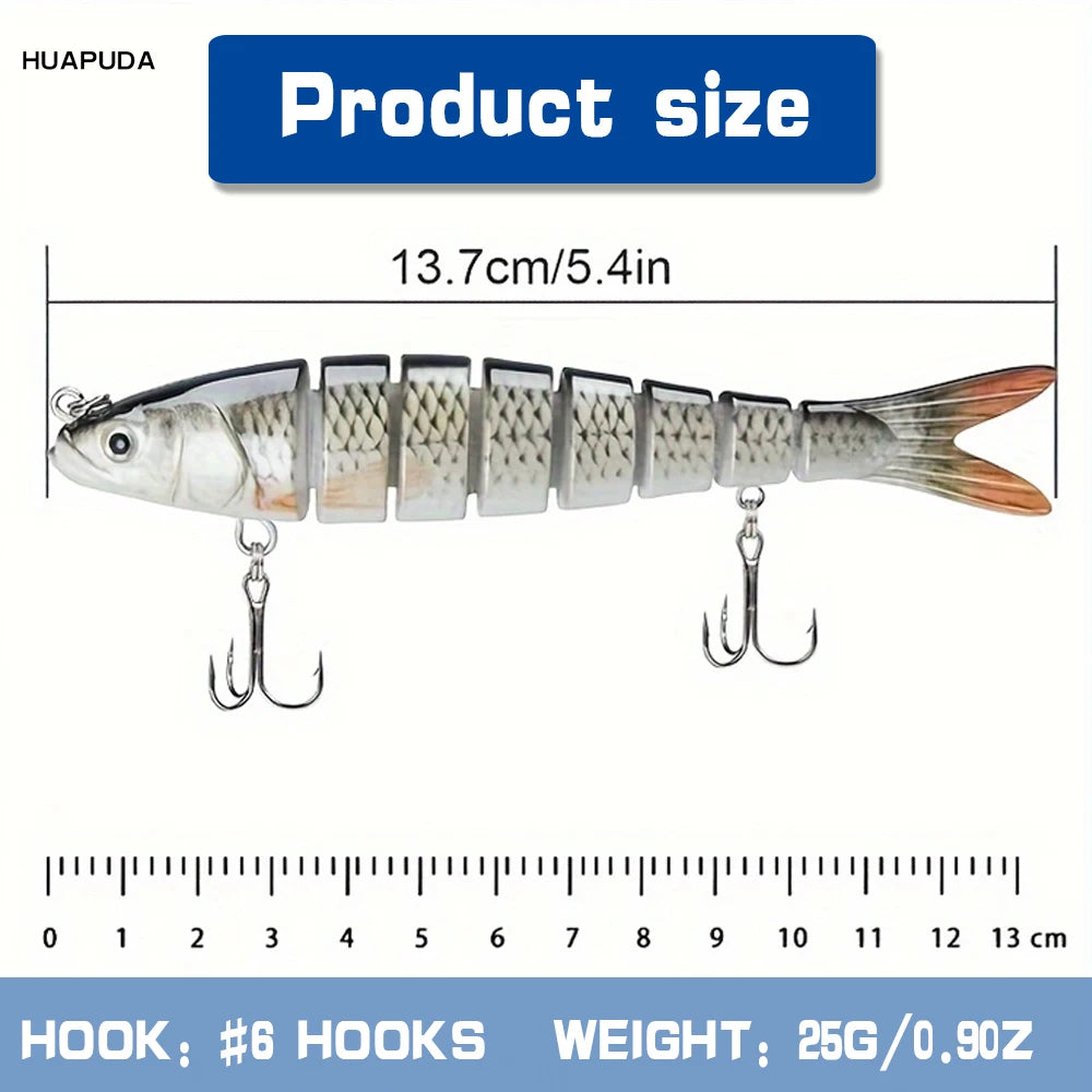 Fishing Lures 3 Pack Crank Baits for Slow Sinking Glide and Swim for Saltwater and Freshwater