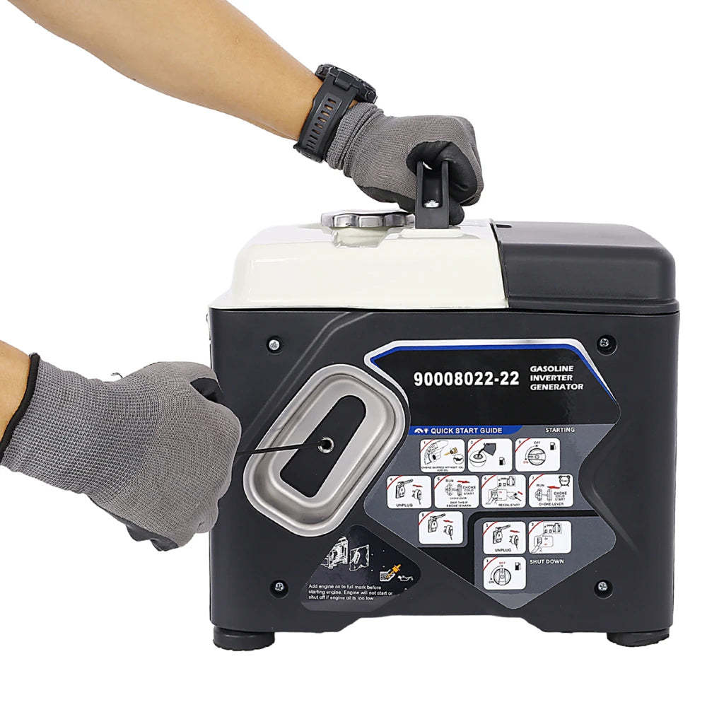 Portable Inverter Generator,1200W ultra-quiet gas engine, EPA Compliant, Eco-Mode Feature, Camping Power Bank