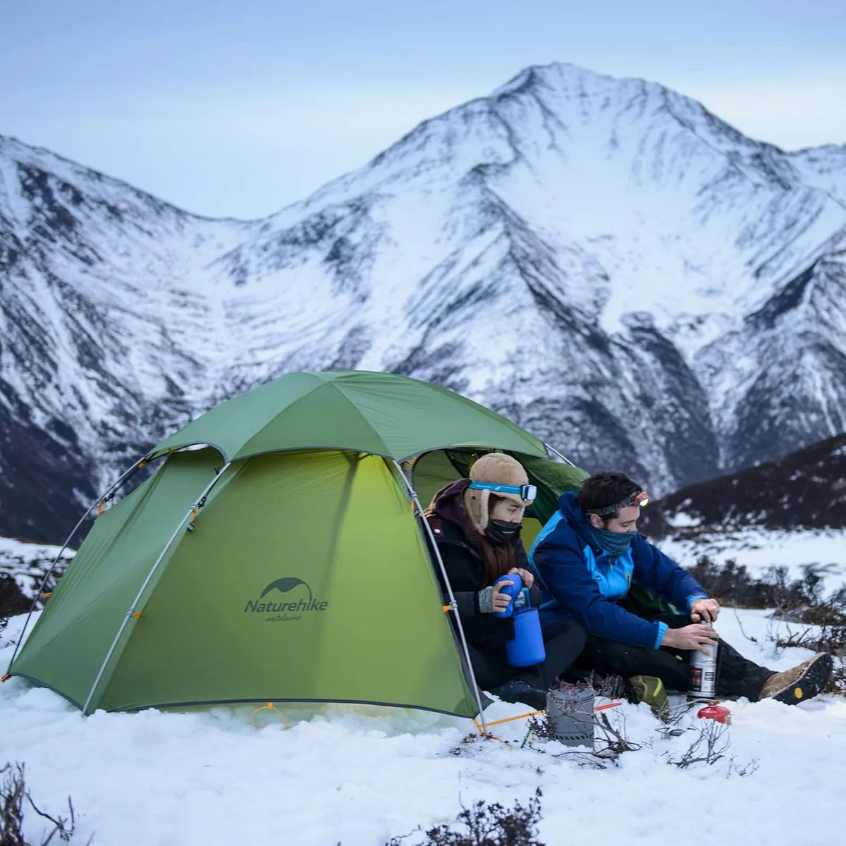 Cloud Peak 2 Person Tent Ultralight Waterproof Camping Tent 4 Season Nylon Backpacking Traveling Tent