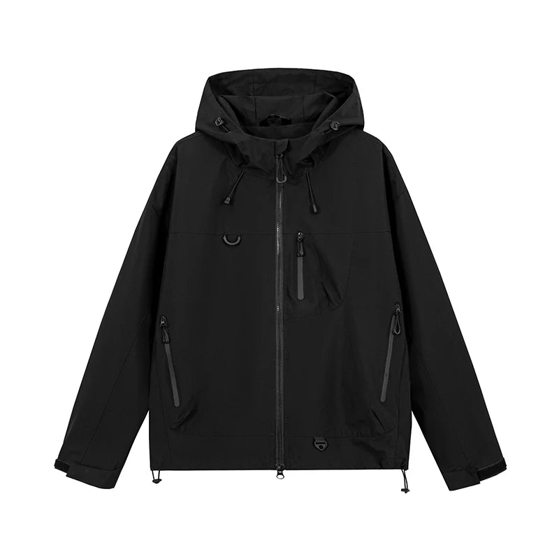 Unisex Hiking Jacket Waterproof Windbreaker Outdoor Hooded Fishing Camping