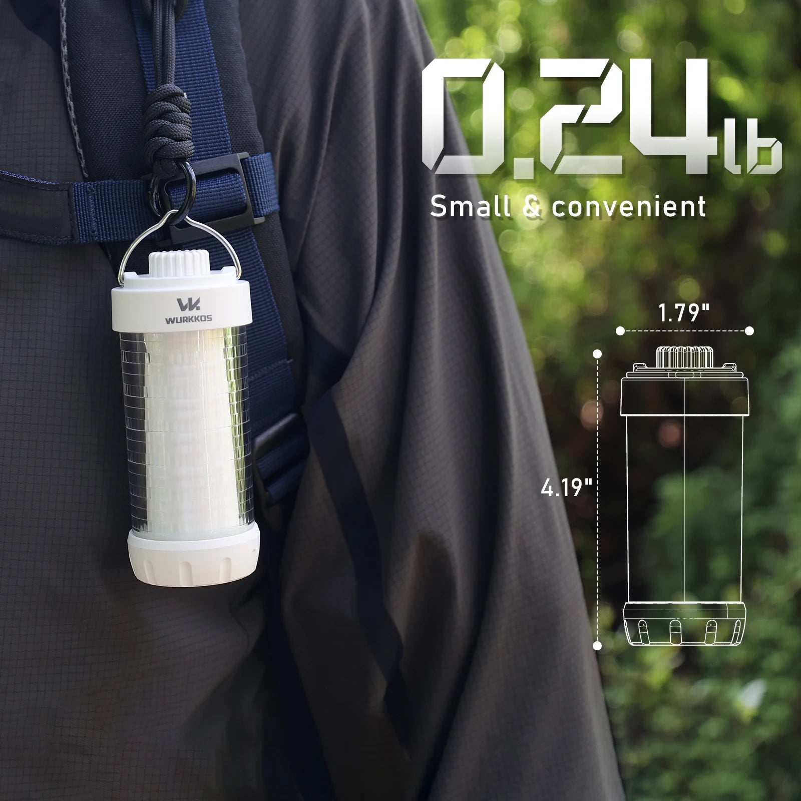 CL01 Camping Lantern 550LM Rechargeable LED Flashlight Waterproof EDC Work Light Power Bank Magnetic Lamp