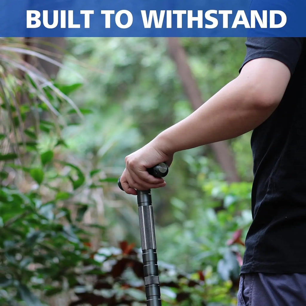 Tactical Stick Hiking Walking Staff - Trekking Poles Adjustable Hiking Stick for Camping Hiking