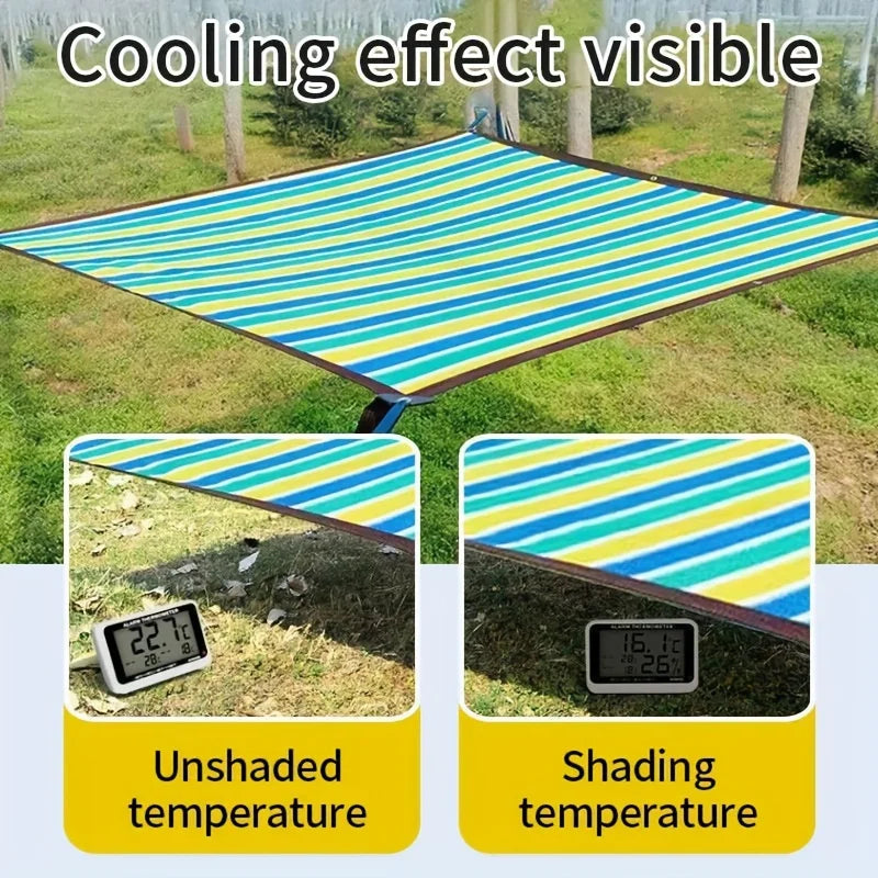 Shade Privacy Fence Screen Netting for Gaps in Outdoor Patios, High-Density Polyethylene Mesh Shade Cloth for Backyards and Gazebos