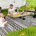 Foldable Table, Adjustable Height Aluminum Table for Picnic
