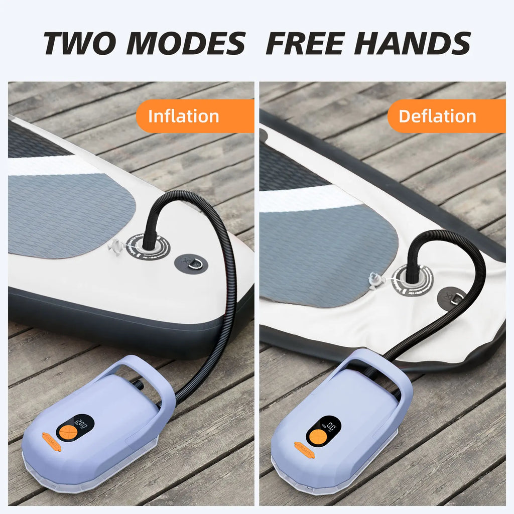 SUP Electric Air Pump with Battery 5200mAh 18.5V 20 PSI Max Rechargeable Battery Pump for Boards
