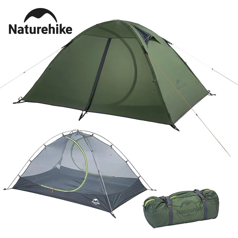 20D Ultralight Tent 2 Person PU4000mm Waterproof Trekking Tents Hiking Backpacking Shelter Tent Travel Tent