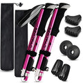 Hiking Poles Collapsible Trekking Poles - Aluminum Alloy 7075 Walking Sticks for Hiking with Telescopic and Foldable Tri-fold D