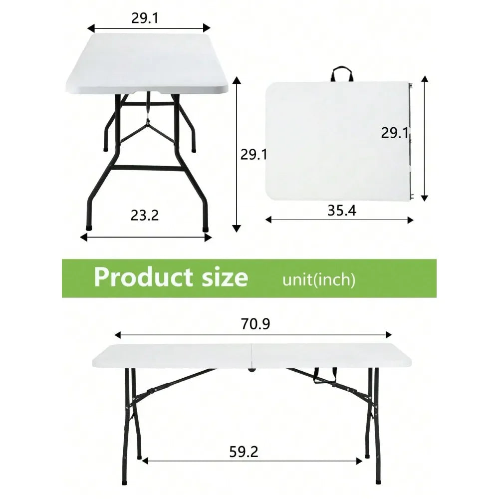 4FT 6FT 8FT Outdoor Folding Camping Table