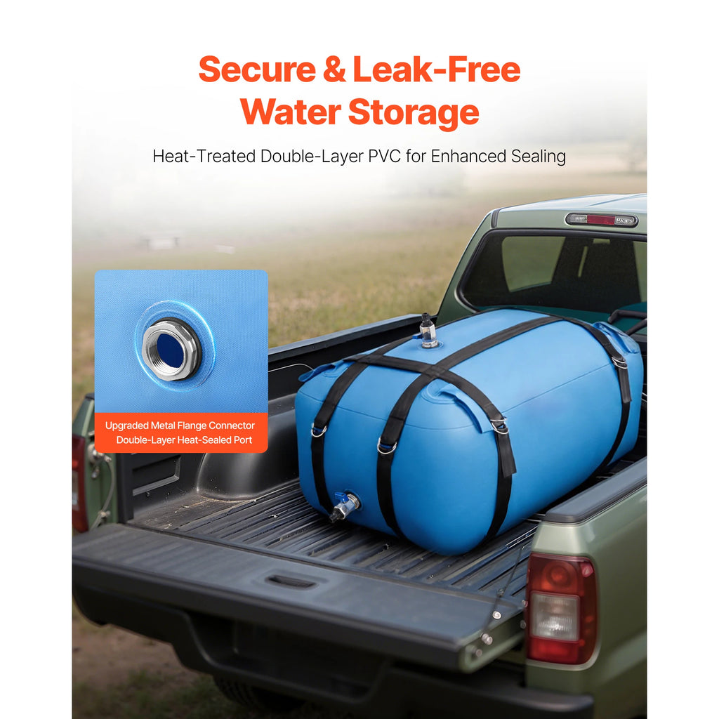Water Storage Bladder TPU Soft Water Bag Portable & Collapsible Containers for Camping
