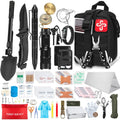 238Pcs Emergency Survival Kit, Professional Survival Gear Tool Molle Pouch and Emergency Tent
